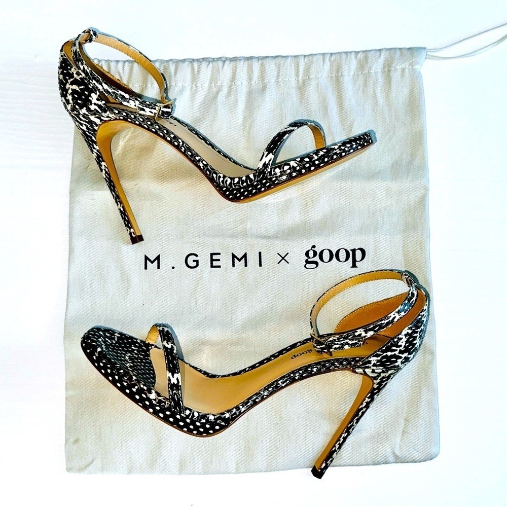 M.Gemi x Goop, LA Paltrow high-heeled sandals. Size 37 (7-7.5)